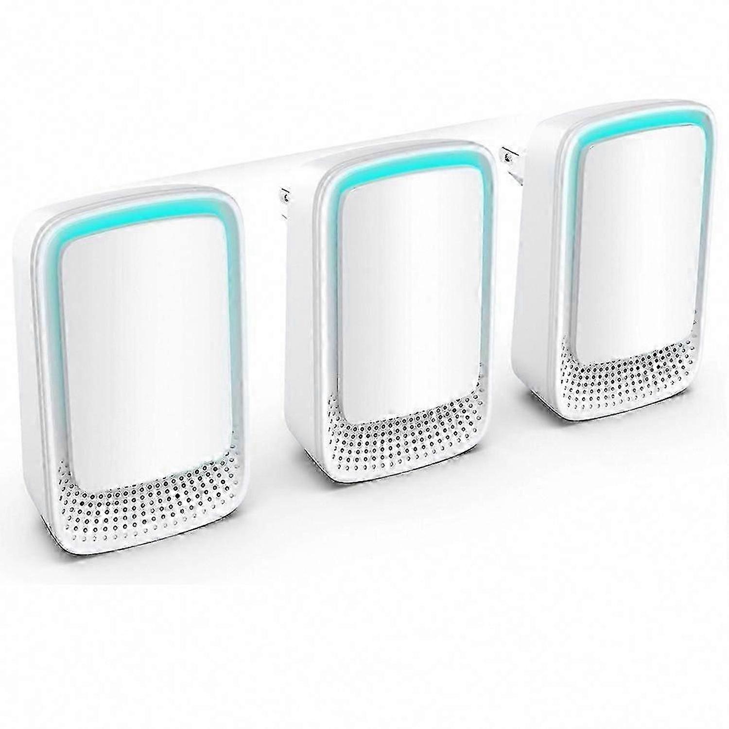 Air Ionizers for Home 3-Pack, Negative Ion Generator EU Plug