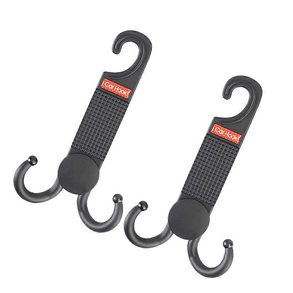 Car Seat Hook Hook Car for Hanging Use 2Pcs Plastic Double Durable Hooks
