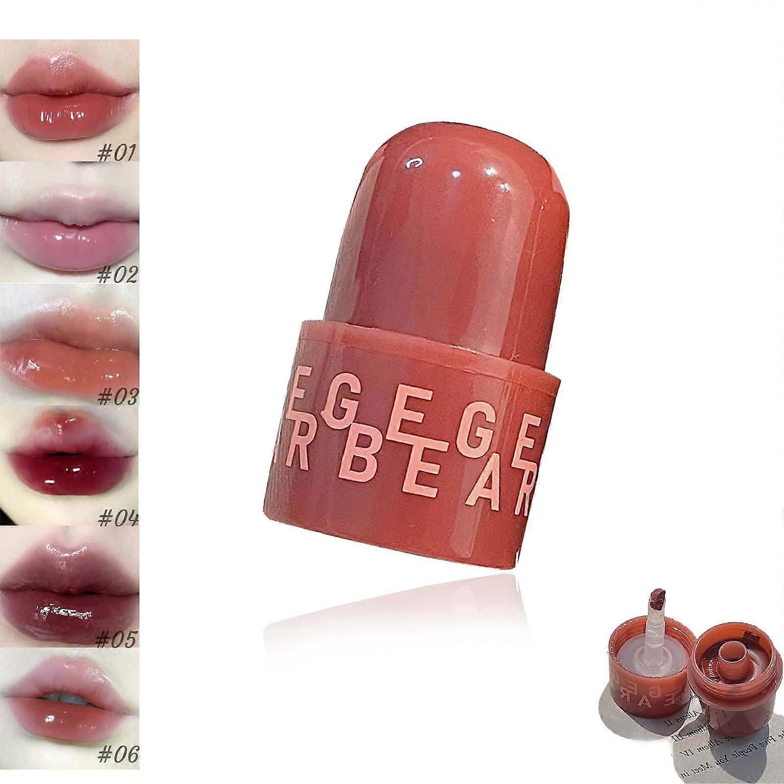 Hydrating Lip Gloss Set 06# with Deep Hydration and NonSticky  Shine Lip Balm