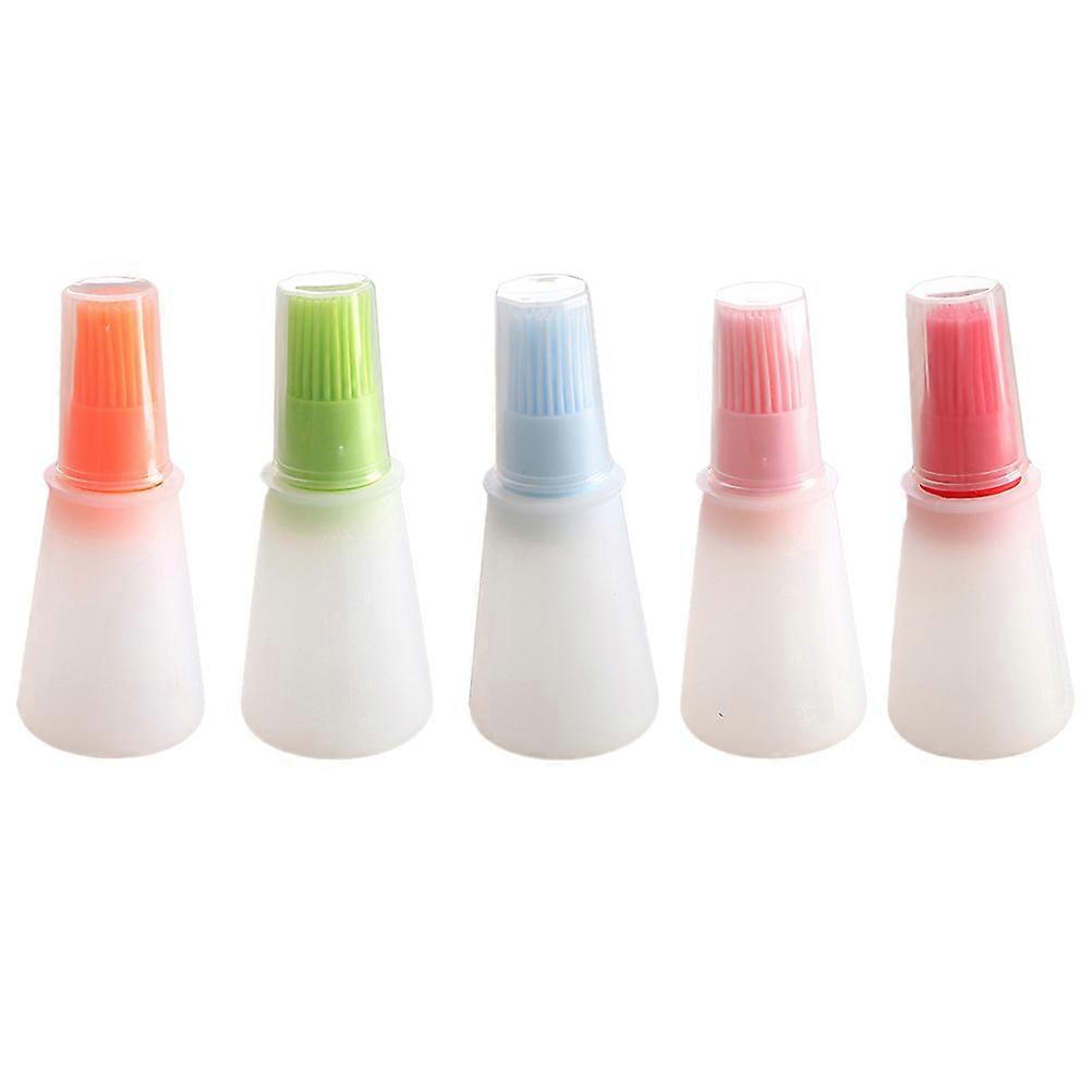 Assorted Color Silicone Oil Bottle Brush Set for Basting 1Set Baking Tools