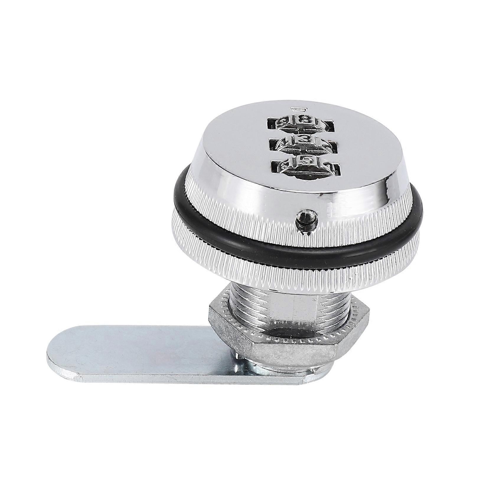 Alloy Code Combination Cam lock Keyless Post Mail Box Cabinet RV 3 Dial silver