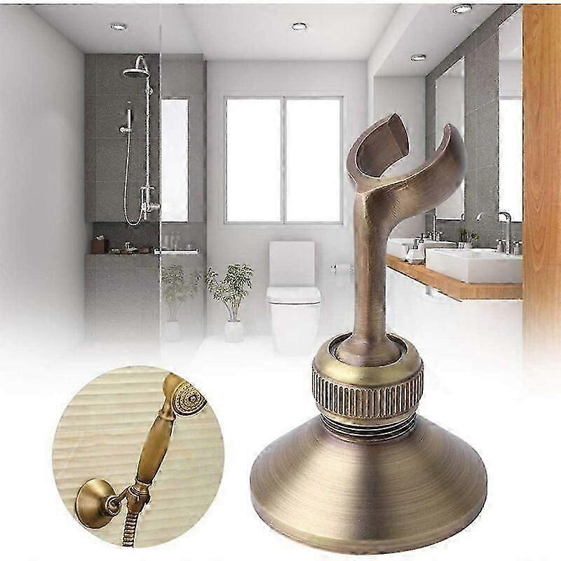 Vintage Shower Head Holder Wall Mounted Adjustable Brass Shower Arm Bracket with