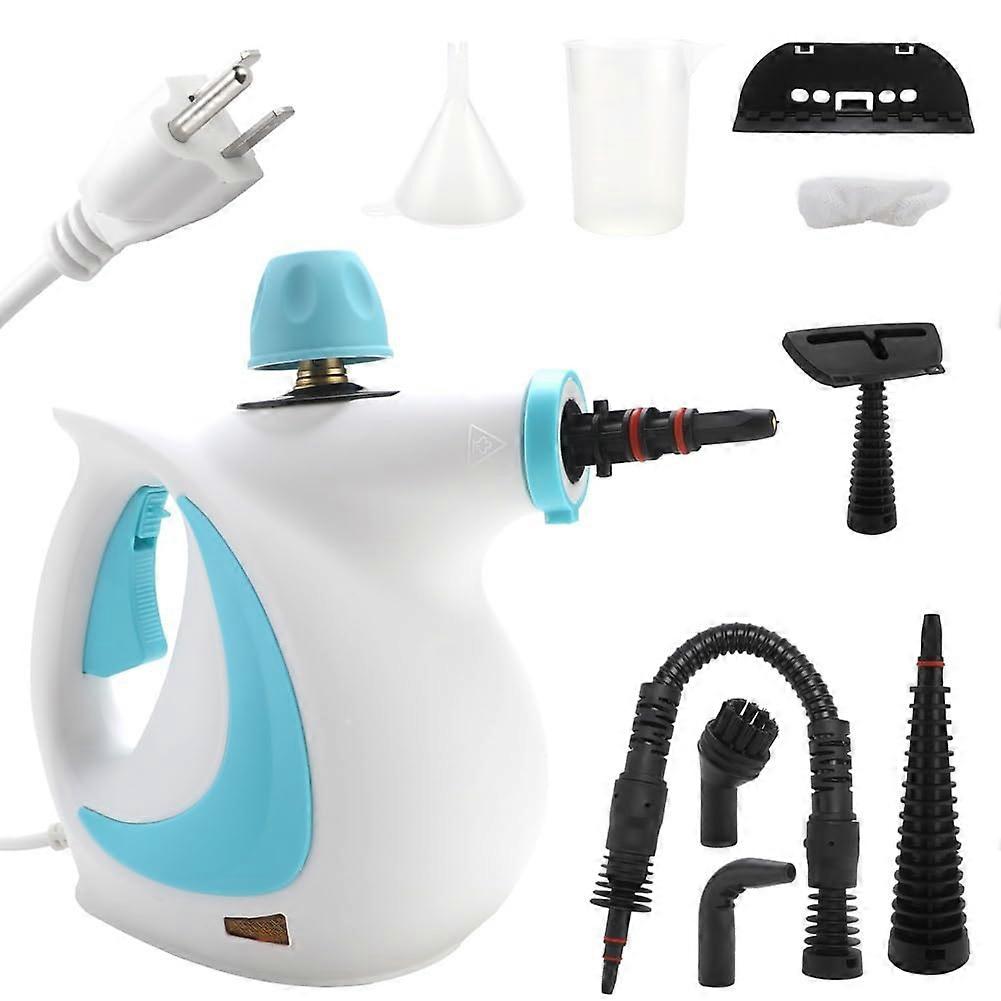 Handheld Steam Cleaner with Temperature Steam for Tile and Grout, 9Piece Set, Red