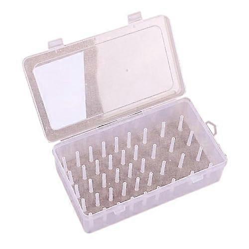 Large Capacity Sewing Storage Box with Secure Locking, Plastic Thread Organizer for Bobbins and Spools
