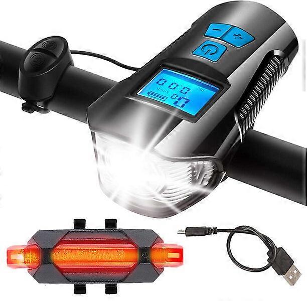 Bike Light ABS Material 4 Lighting Modes USB Charging Cycling Accessory