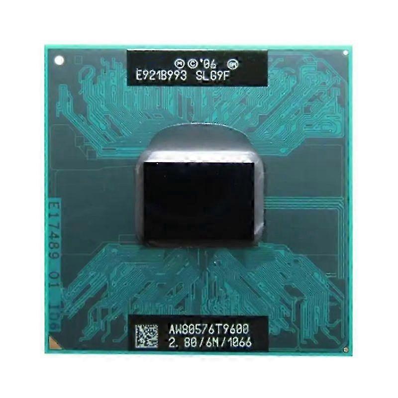 Core 2 Extreme T9600 CPU Socket PGA478, 2 Cores, 2 Threads, 2.80GHz, 6MB L2 Cache, 35W.