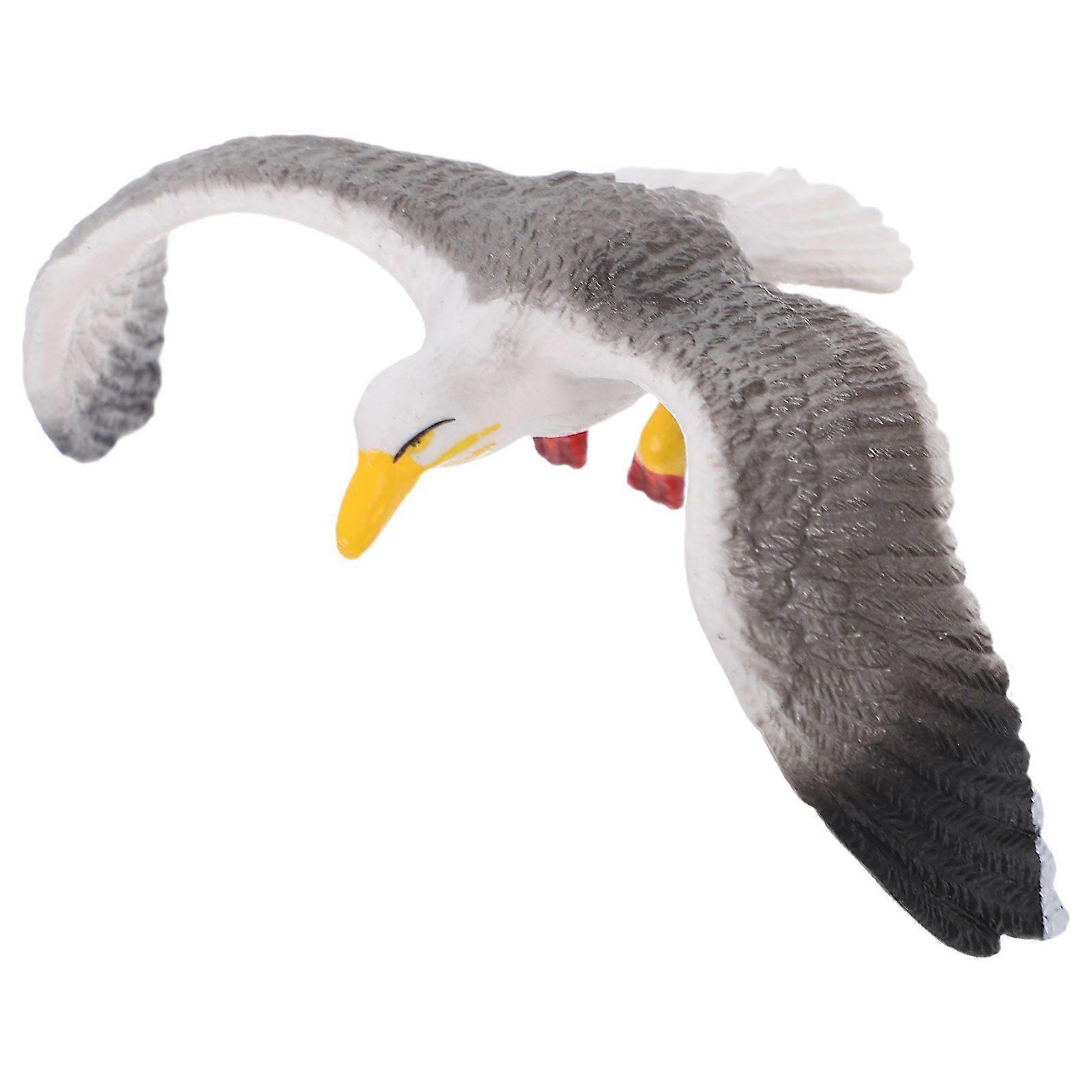 Plastic Desktop Decoration Seagull Craft Simulation Seagull Sculpture Ornament