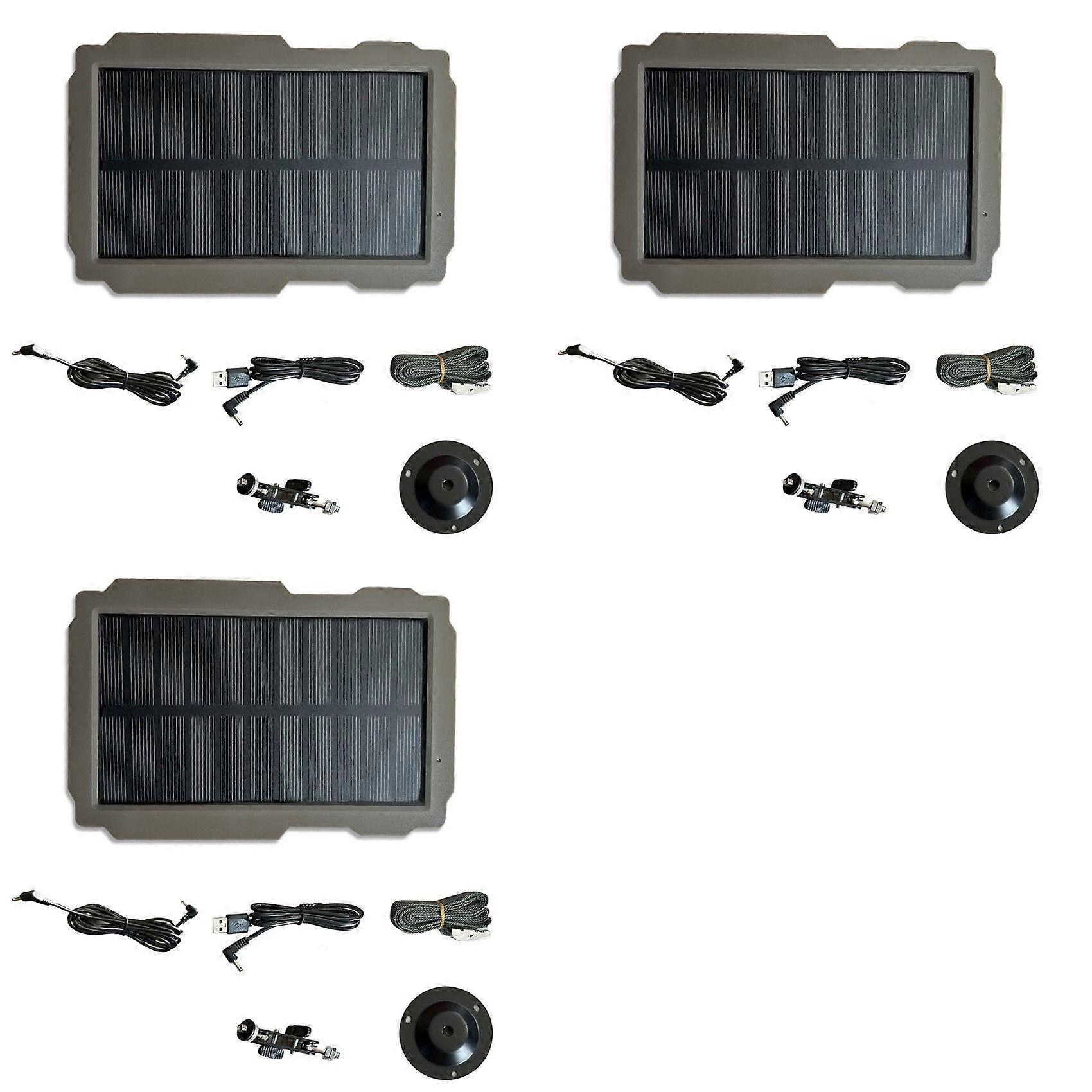 3X Camera SP-03 Trail Camera Solar Panel Kit for Suntek Trail Camera All Model Camera Panel Charging Panel US Plug
