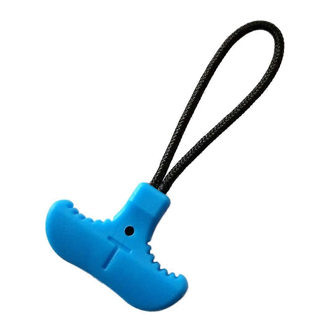 Zipper Pull Replacement with Ergonomic TGrip for Arthritis, Jackets, Bags, Boots, Blue 10pcs