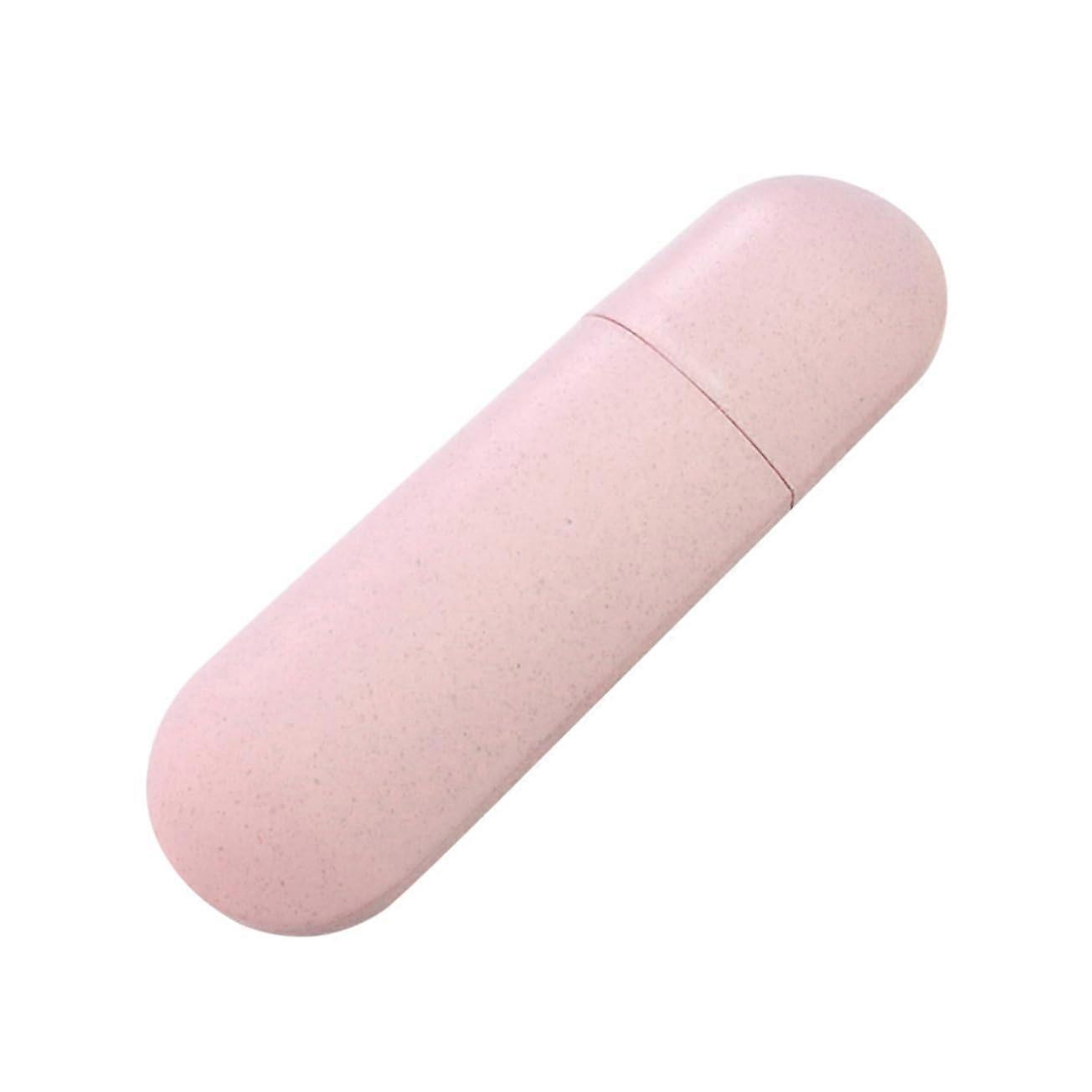 Travel Toothbrush Holder and Toothpaste Case with Dustproof 2 in 1 Cup for Camping