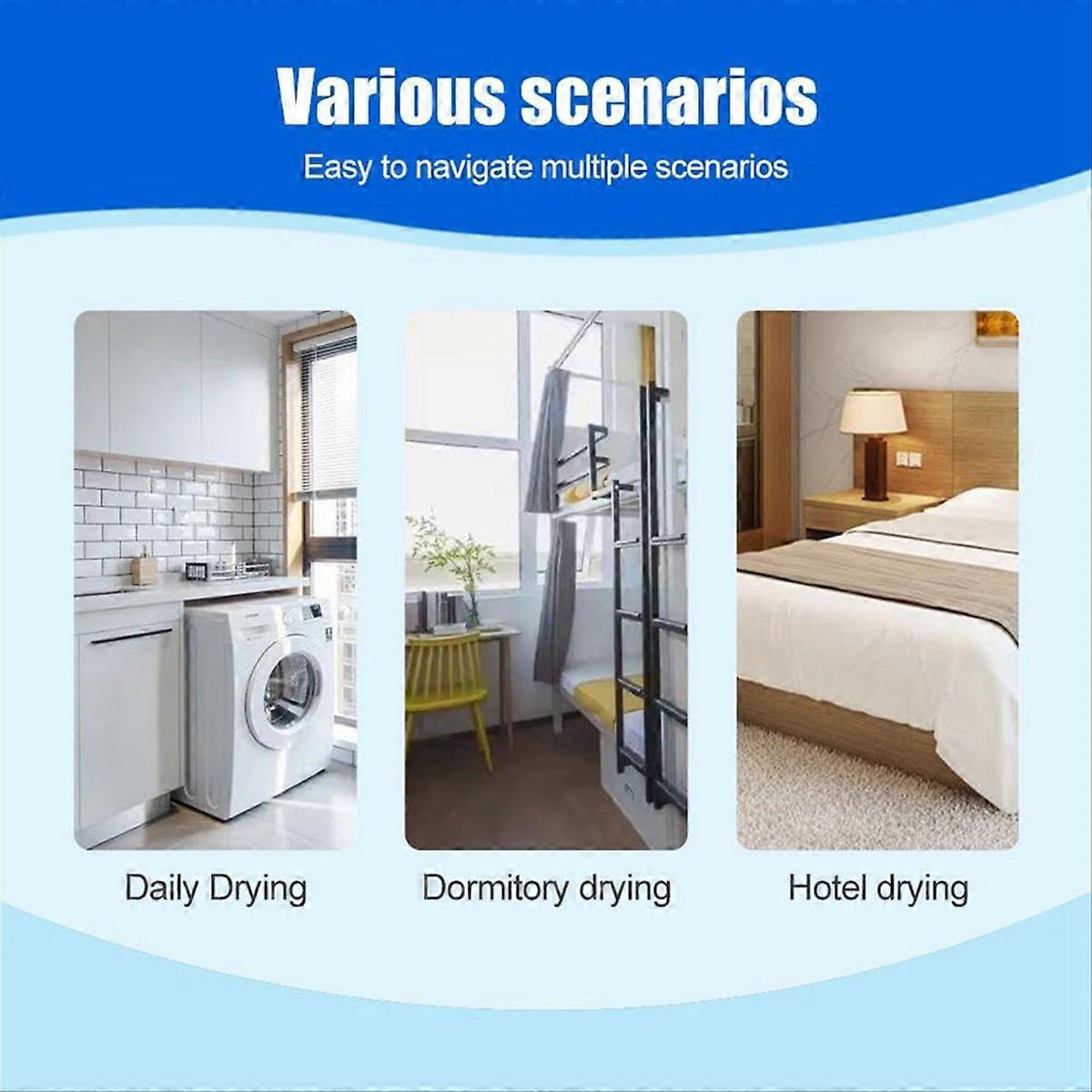 Windproof and Non-slip Clothesline, Portable Retractable Clothesline