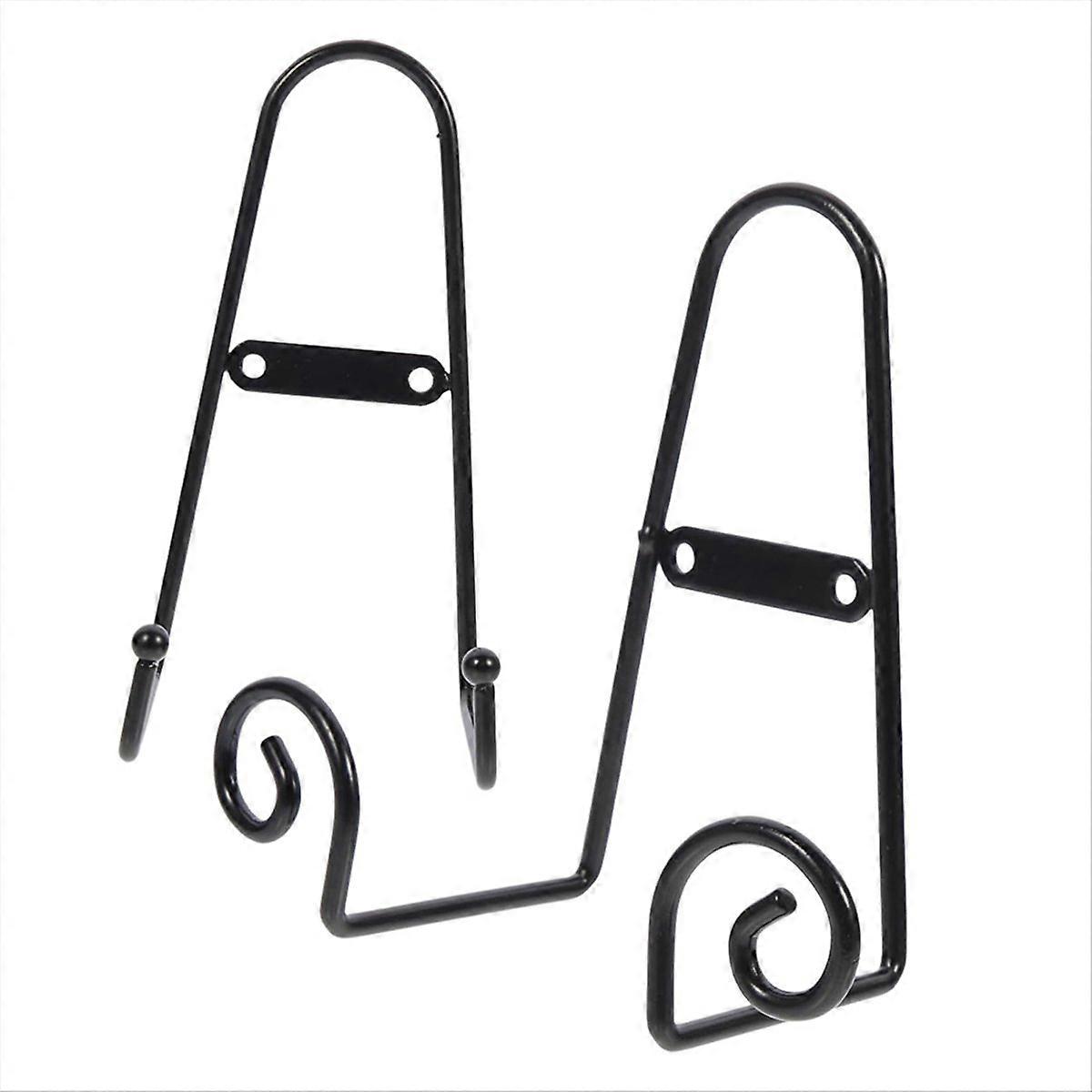 2pcs Plate Display Stand Metal Frame Holders Storage Rack