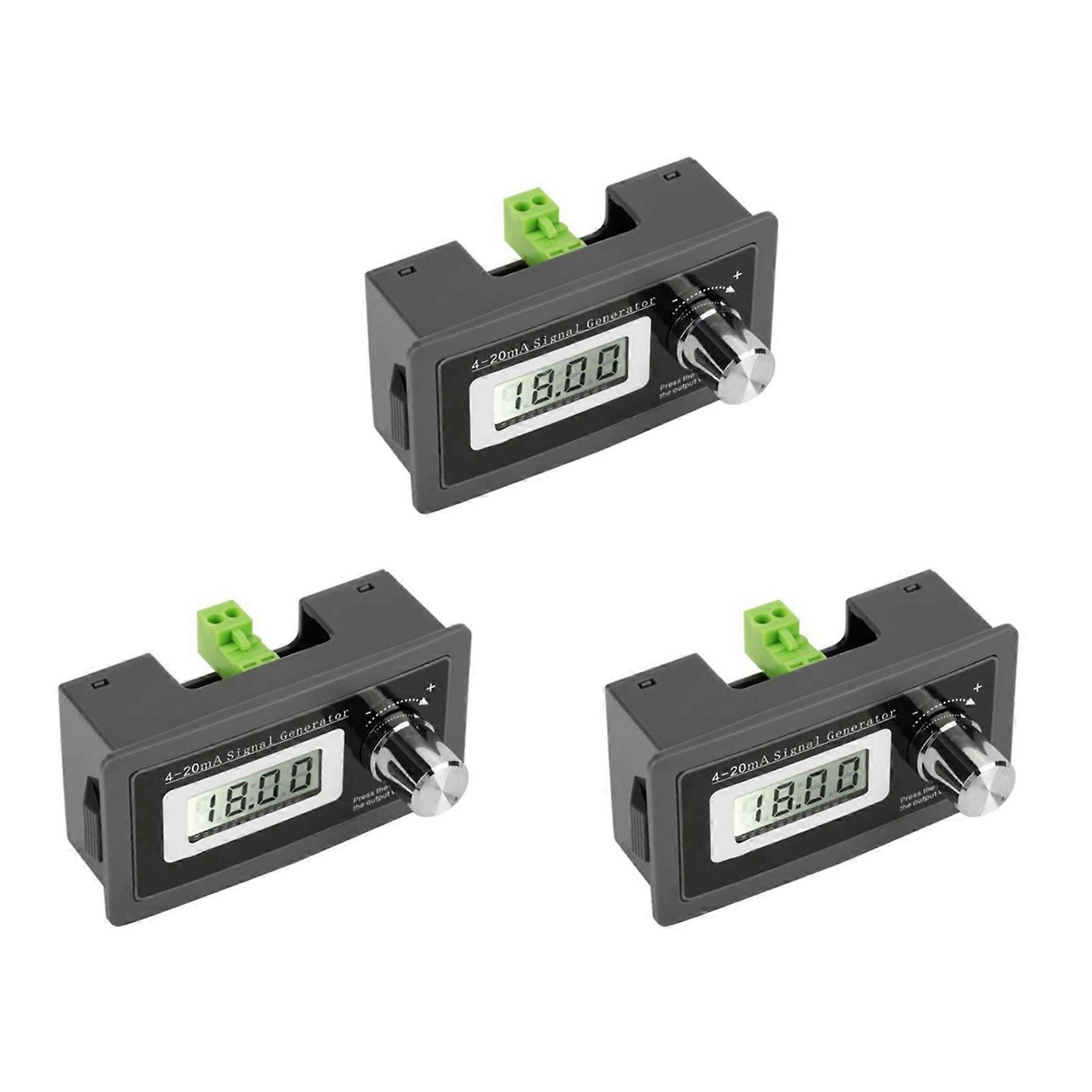 3X 2-Wire 4-20MA Current Loop Signal Generator Panel-Mounted Current Transducer Support 2,3,4 Wires A0KF