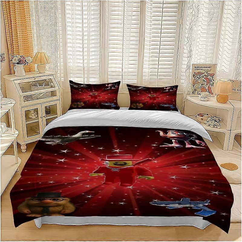 Fantasy and Funny Characters Hodgepodge Pattern Set Soft and Comfortable Bedding Set