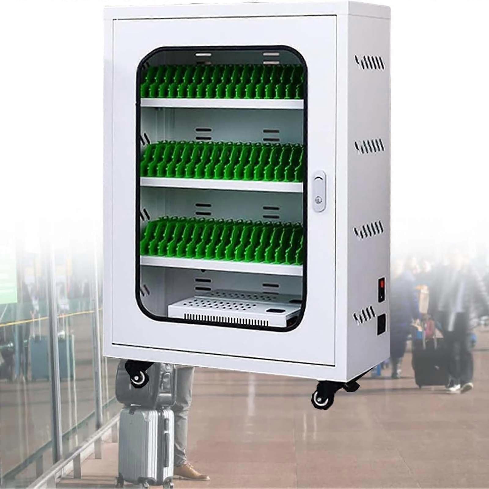 Lockable 60 Slot Mobile Phone Charging Cabinet with Wheels, Secure MultiDevice Storage for Schools