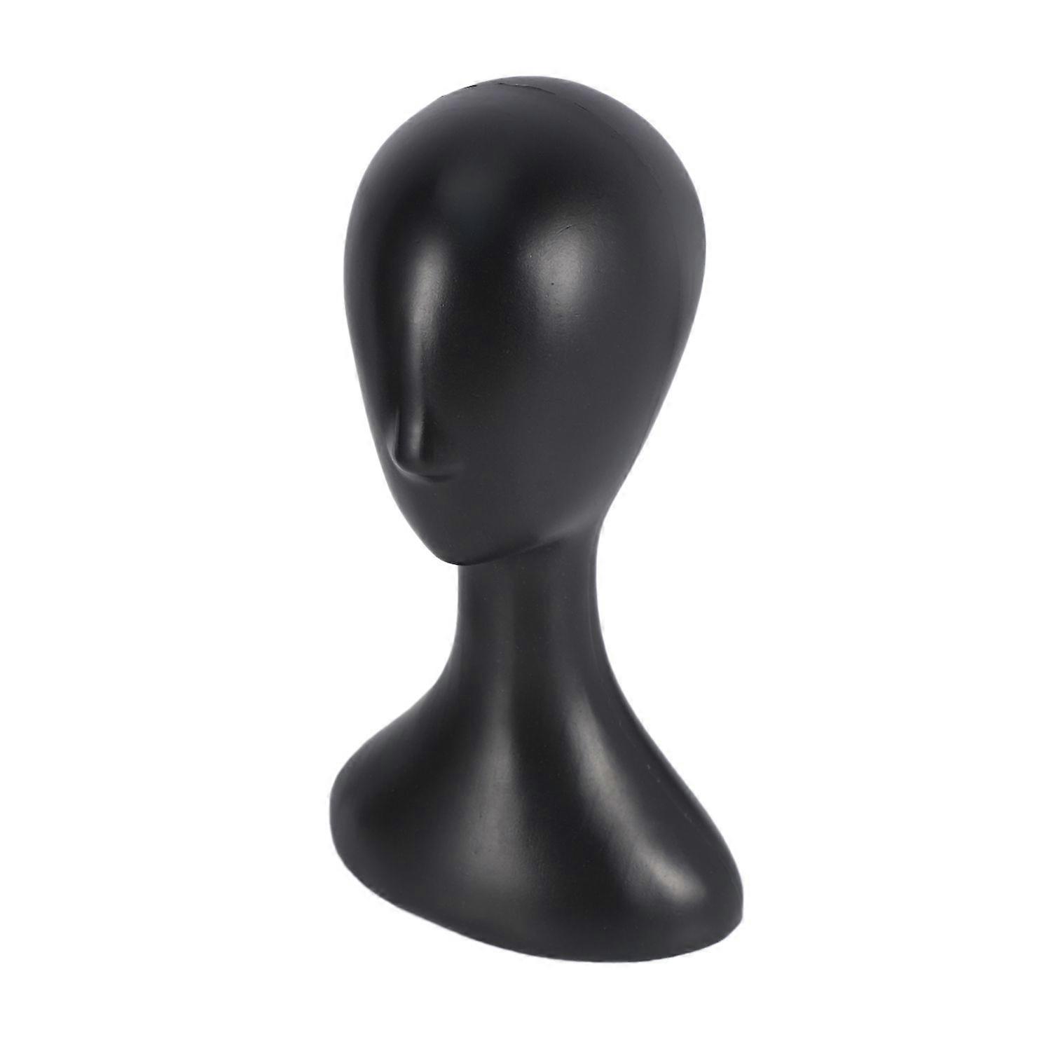 Lady high plastic head wig head female model head Black