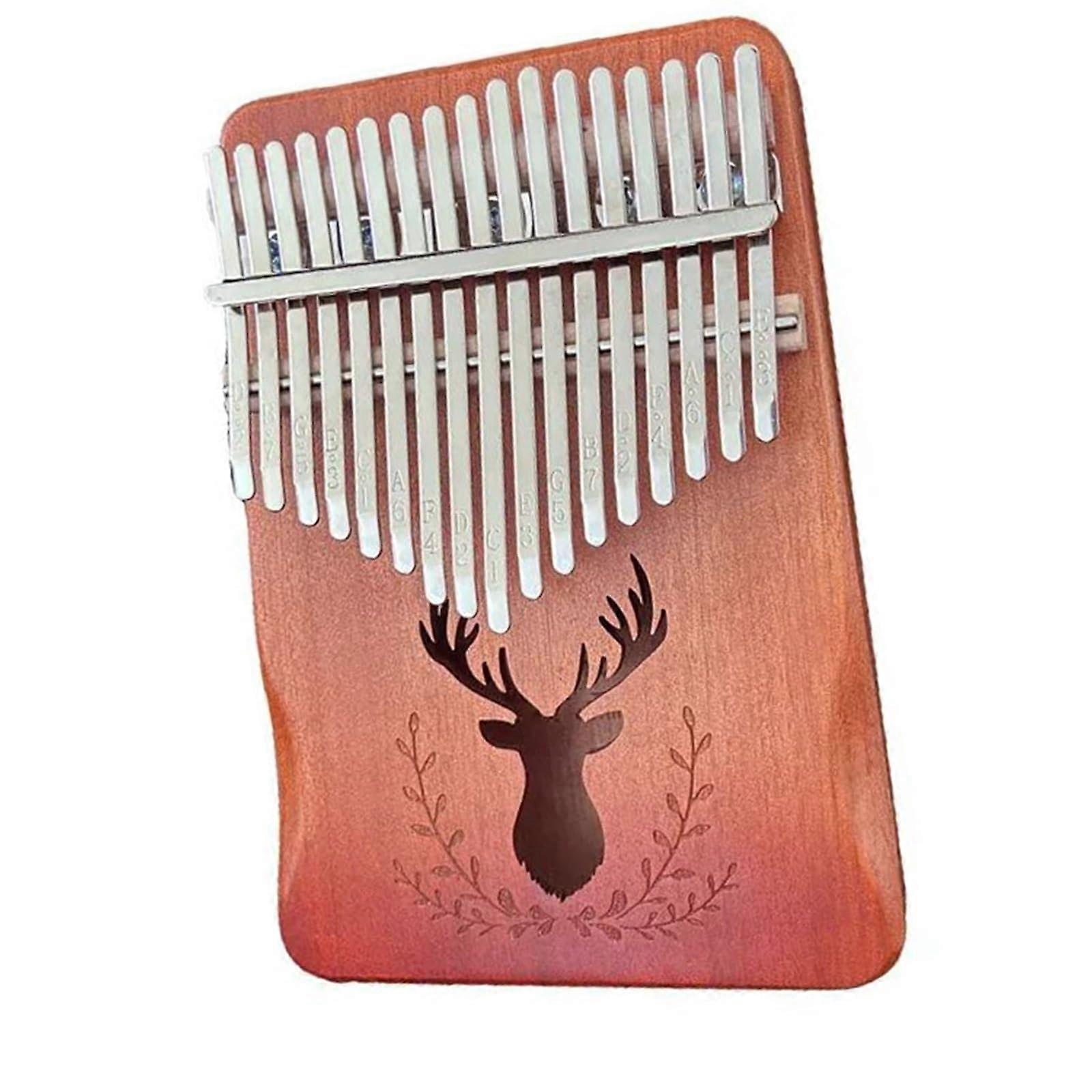 Kalimba Thumb Piano with Clear Balanced Tone, Solid Curly Maple, BeginnerFriendly Design