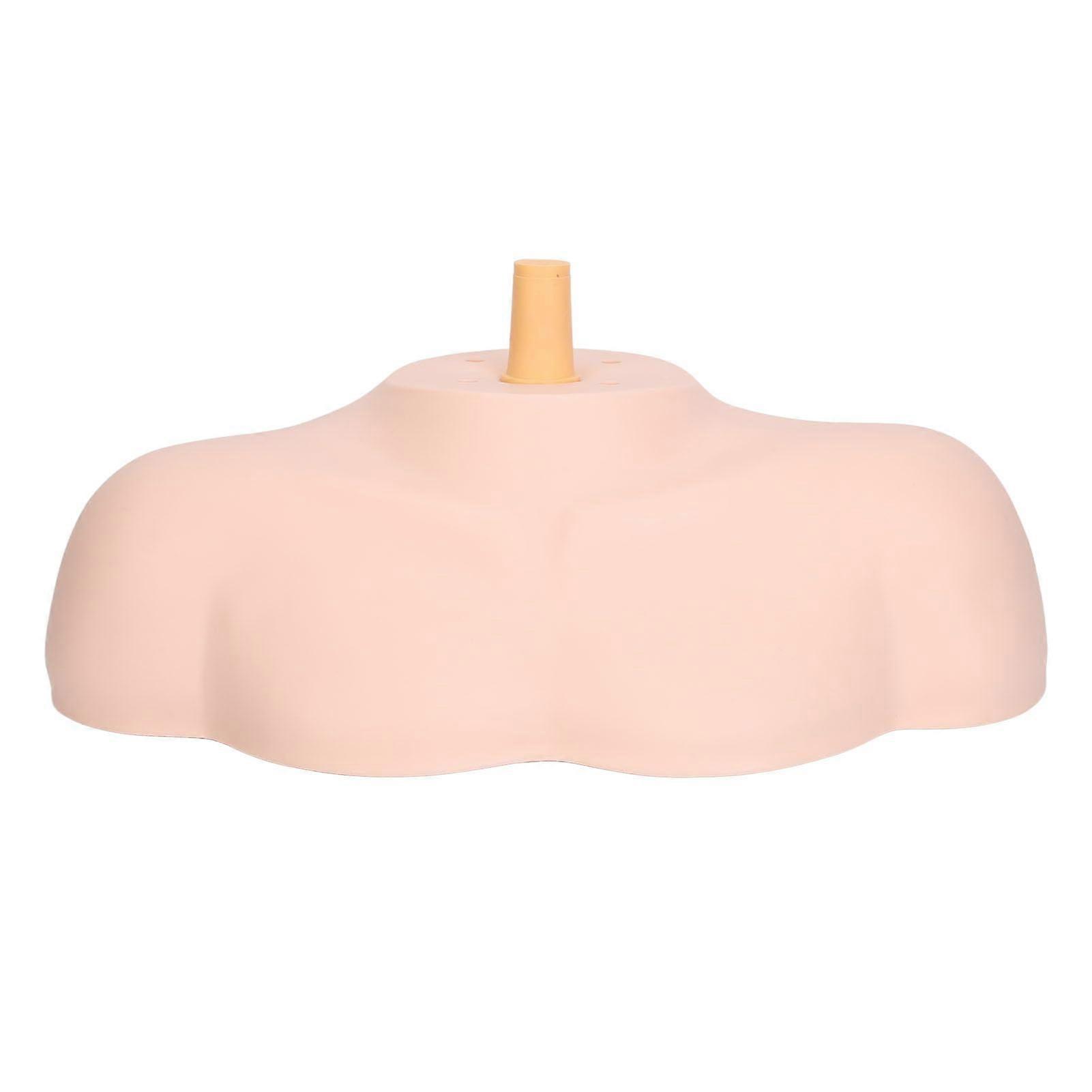 Mannequin Shoulder Bust with Secure Head Bracket, Stable Base, Washable Surface for Wig Styling