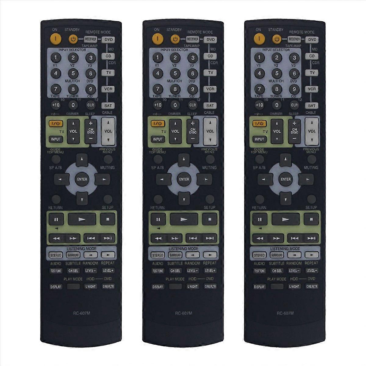 Remote Control Replacement RC-607M for Receiver TX-NR708