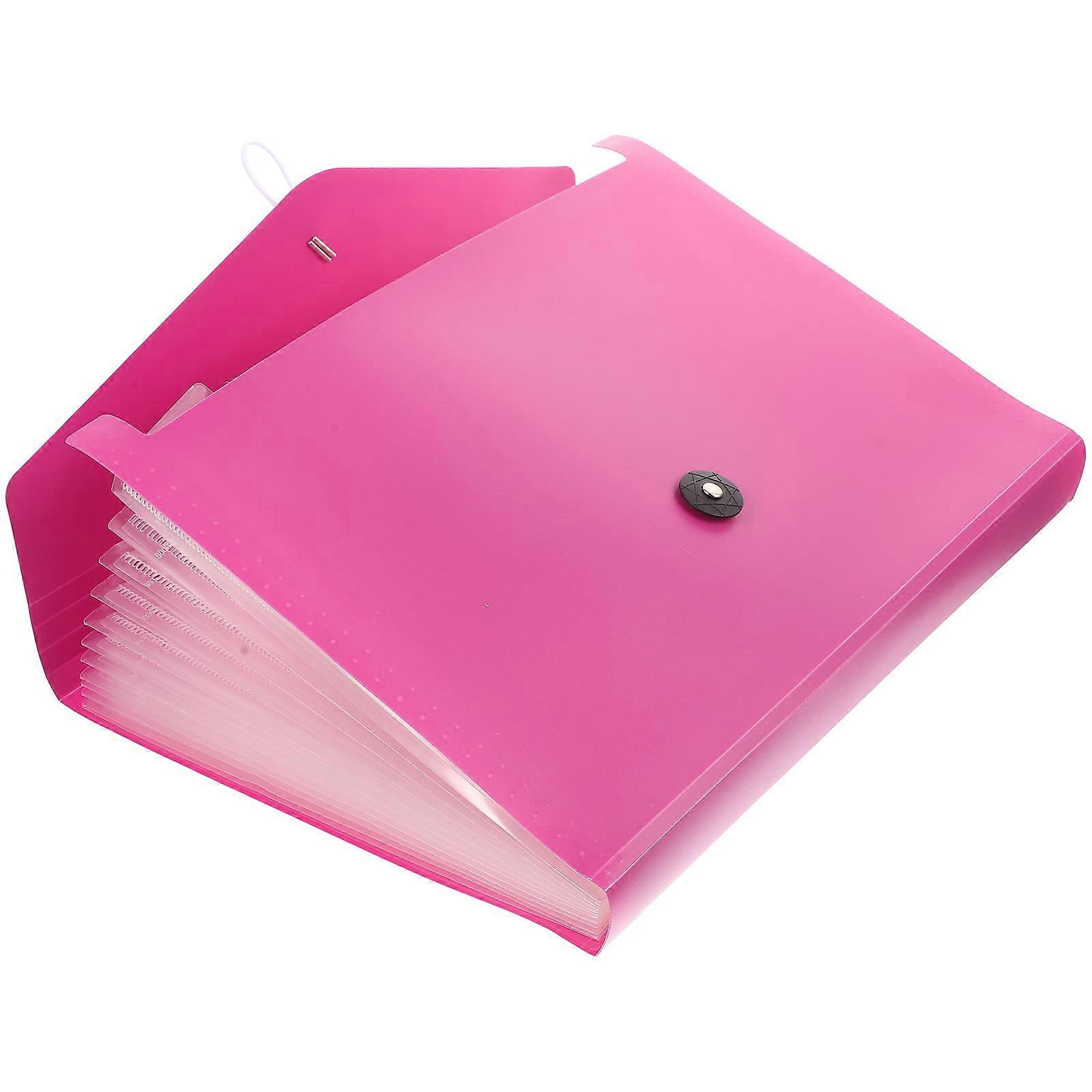 Accordion File Organizer Large Capacity for Document Storage Rosy