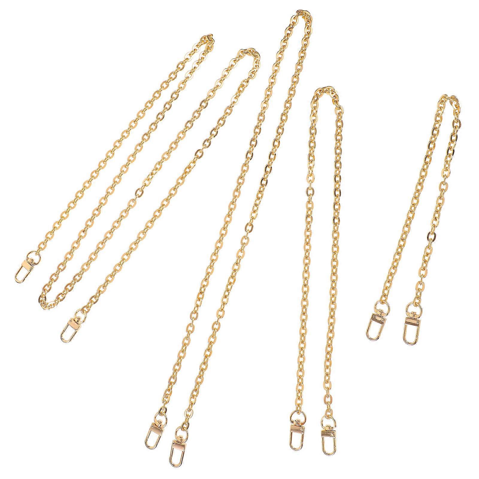 Metal Chain Purse Strap Extender with 4Pcs Bag Accessory for Handbag