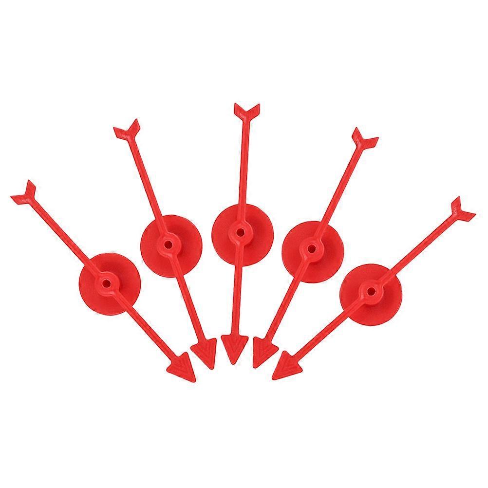 Red Plastic Game Arrows for Playing with Arrow 5Pcs ABS Material