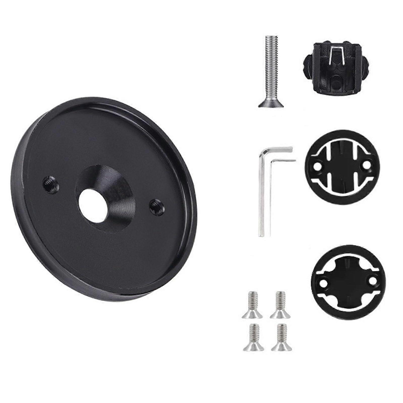 Aluminum Alloy Bike Computer Stem Mount,  Load Capacity, Shockproof, Quick Install, Black