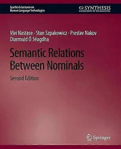 Semantic Relations Between Nominals Second Edition - Vivi Nastase