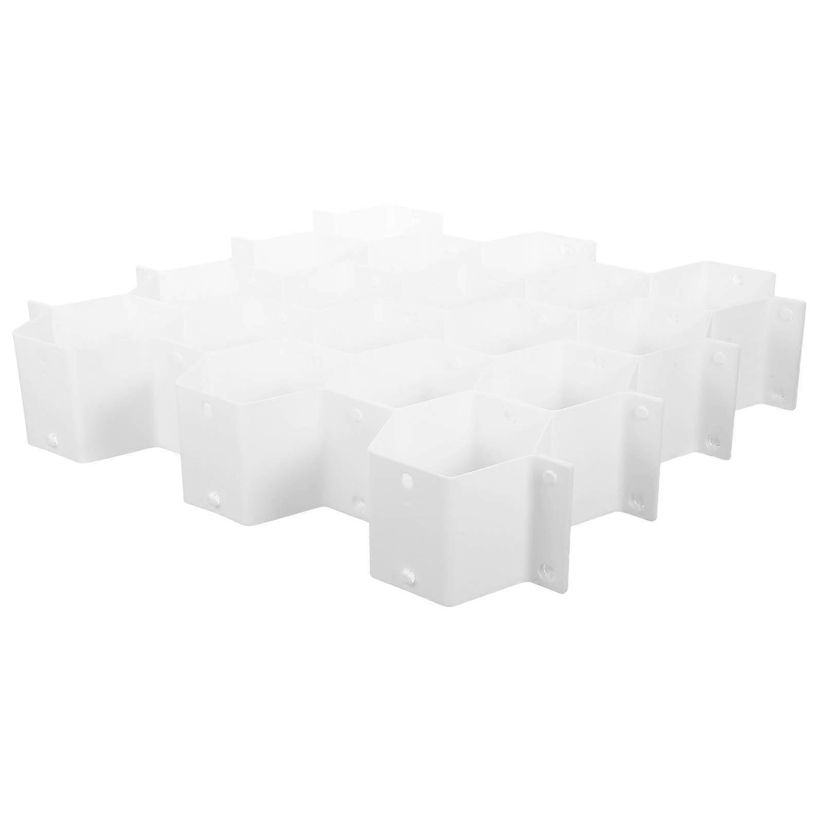 Drawer Divider Plastic Short Version for Household Storage 1Pcs White