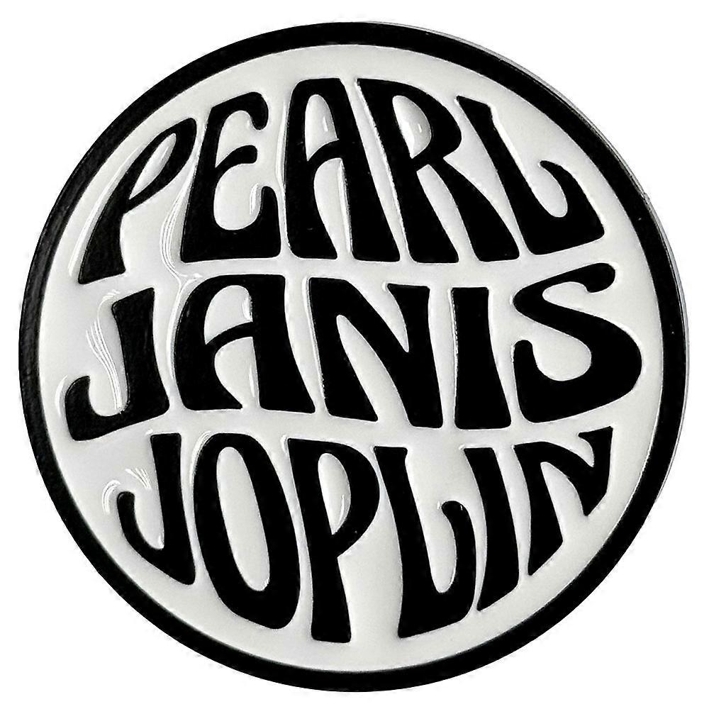 Janis Joplin Perlen-Emblem Mono-Anstecker