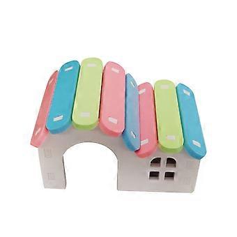 Hamster House Ventilert Design Pet Landskapsarkitektur Fritid Pinnsvin Hamster Villa Living Hut for Golden