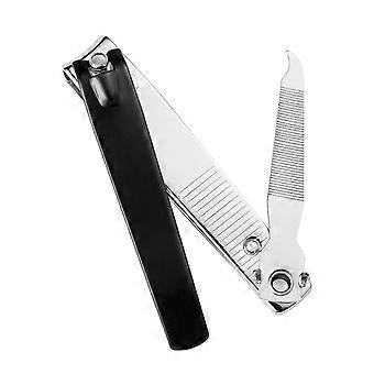 Stainless Steel Nail Clipper for Thick Nails with Sharp Cutting Edges and Ergonomic Grip S