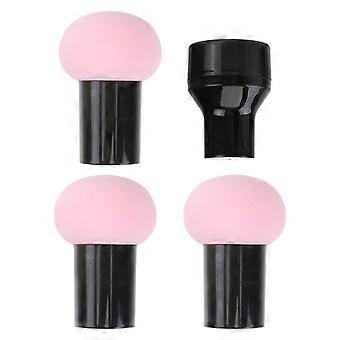 3 Pcs Mushroom Head Makeup Flash Foundation Liquid Cream-corrector Sponge Cosmetic Puff with Handle for Women (Random Color)
