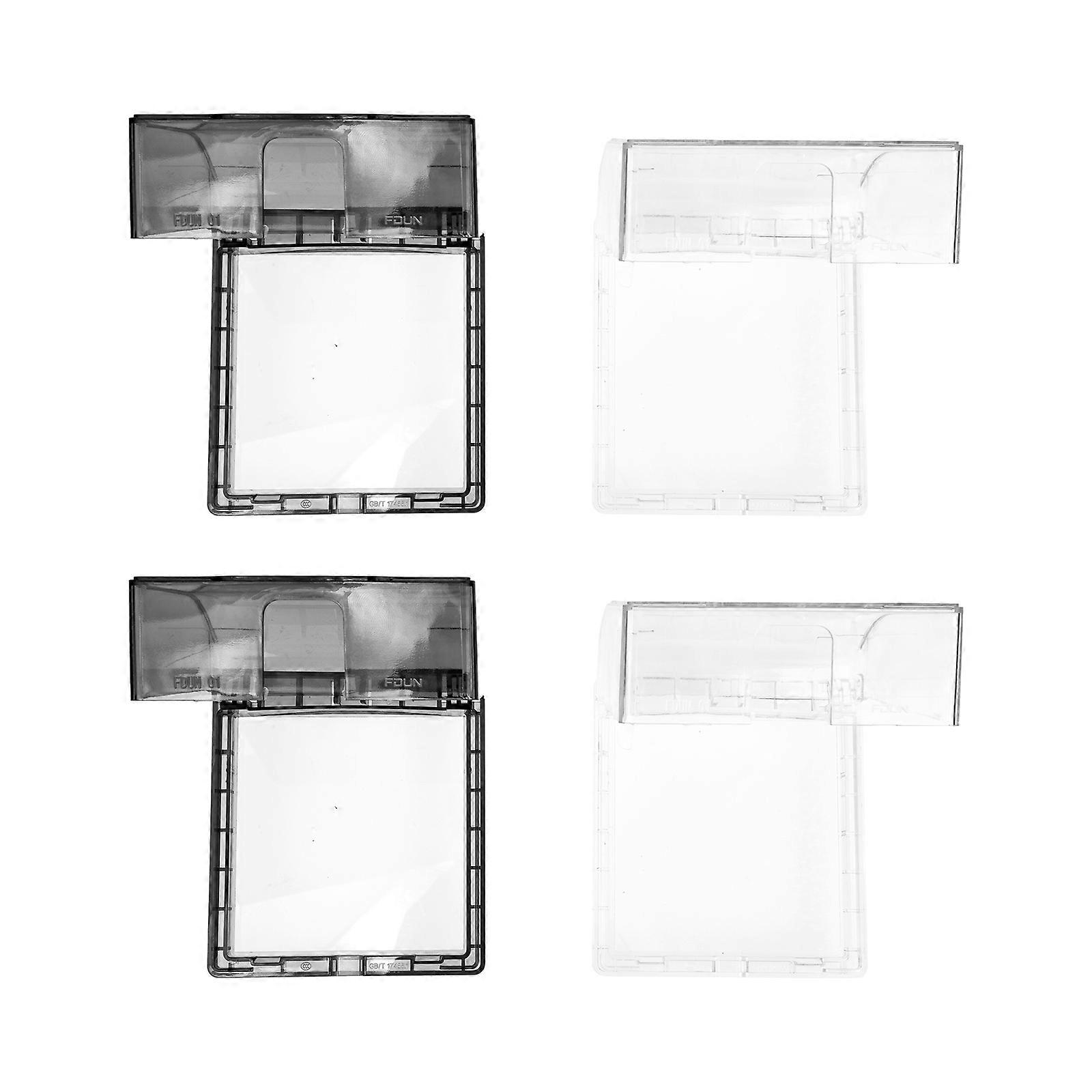 Wall Socket Box 86 Type Waterproof Socket Cover Protectors for 4Pcs Set