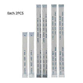 6 stuks flexibele lintkabels voor 10-pins, 12-pins en 14-pins laadborden
