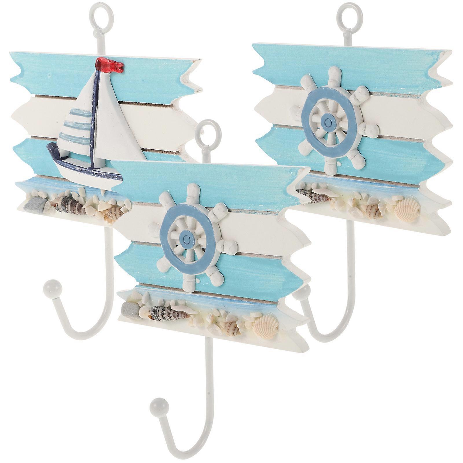 Wall Decoration Creative Hook for Hanging 9Pcs Mediterranean Home Accessory