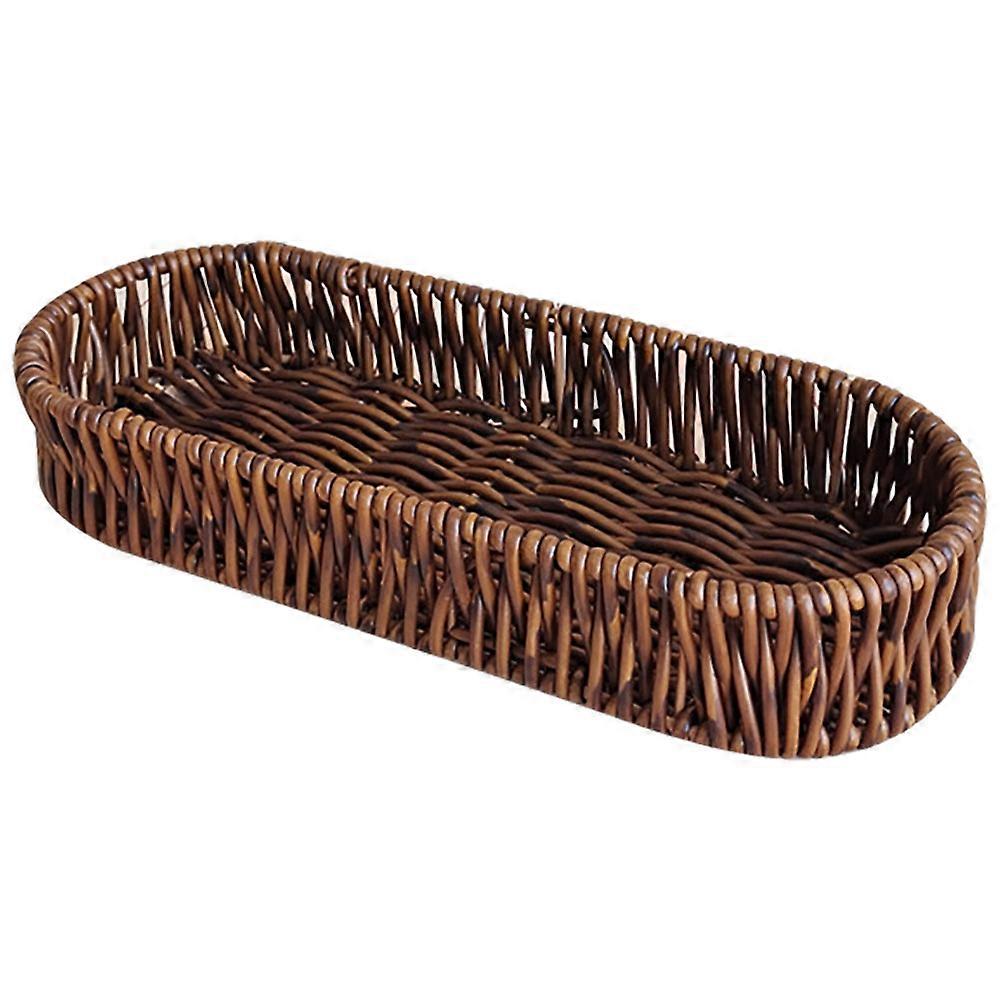 Coffee Bread Basket Rectangular for Serving with Lid Kitchen Storage