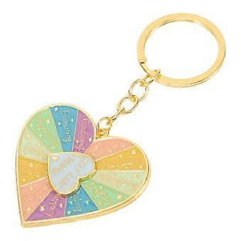 Heart Keychain Alloy Rotating Decoration Function with 1 Piece
