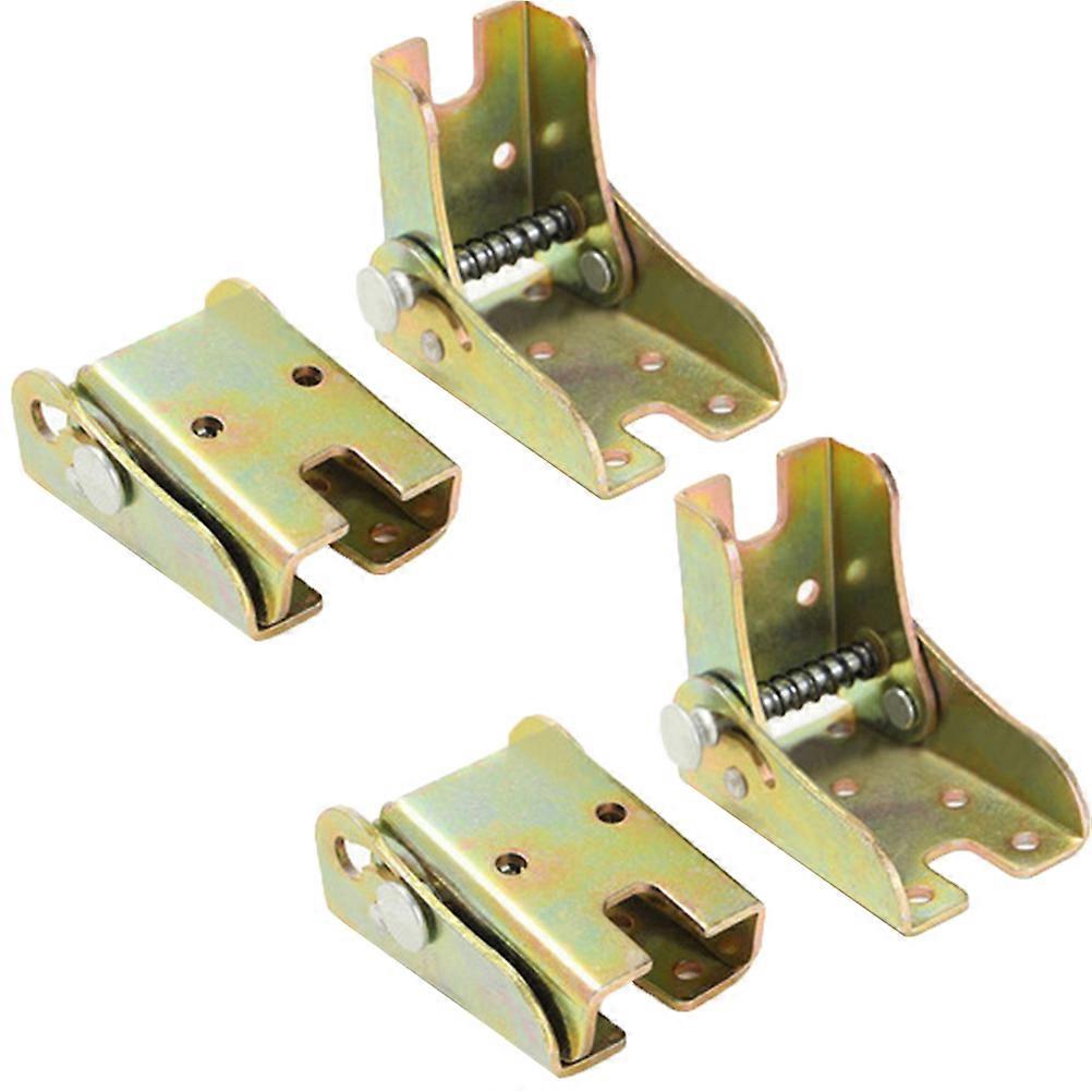 Self Locking Folding Table Extension Bracket for Door Use 4Pcs Golden