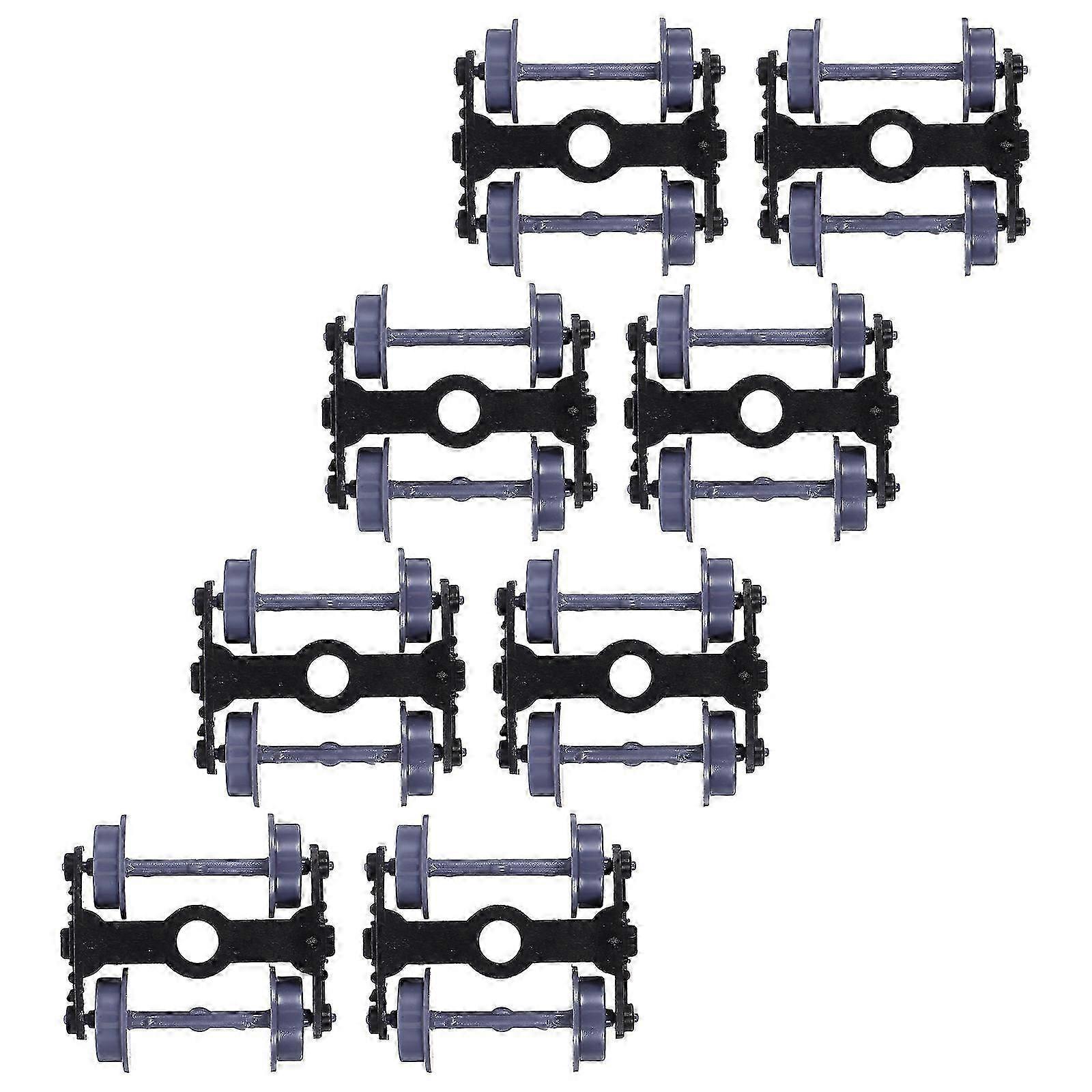 Fire Train Model Wheels for Decoration with 8Pcs Plastic Precision Accessories