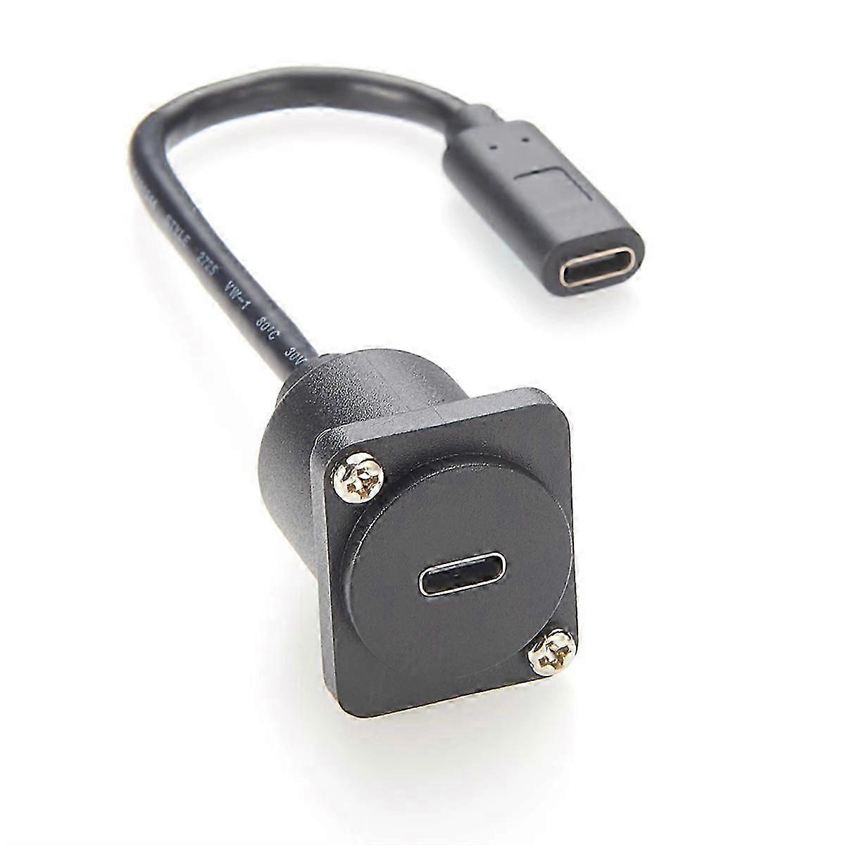 20cm 10Gbps USB C Panel Mount Adapter