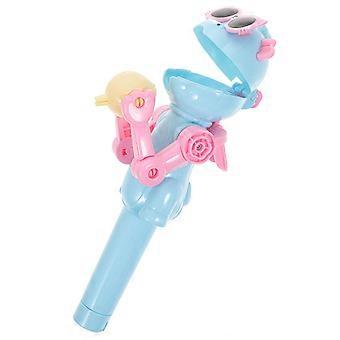 Nieuwigheid Lollipop Robot houder creatieve Kids Toy beste cadeau voor kinderen (blauw)