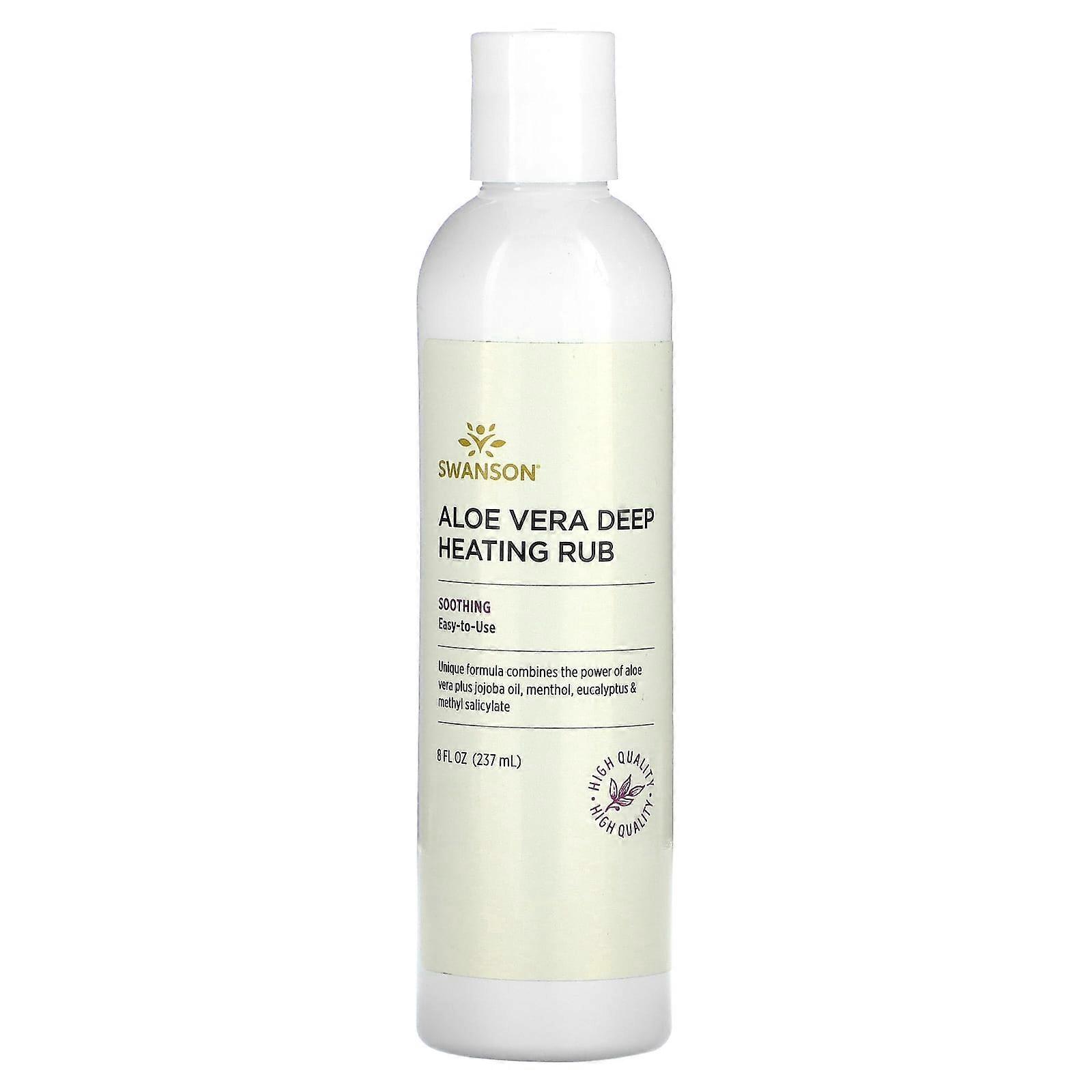 Swanson, Aloe Vera Deep Heating Rub, 8 fl oz (237 ml), 2-Pack