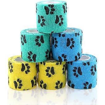 Vet Wrap Cohesive Bandages Bulk Self Adhesive Bandage Wrap Self Adherent Wrap Non-Woven for Dogs Pet Animals & Ankle Sprains & Swelling 2 Inch x 5 Yar