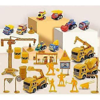 Christmas Advent Calendar Construction Vehicles Toy Set for Kids 3-8 - Safe, Easy Assembly, Fun Learning!