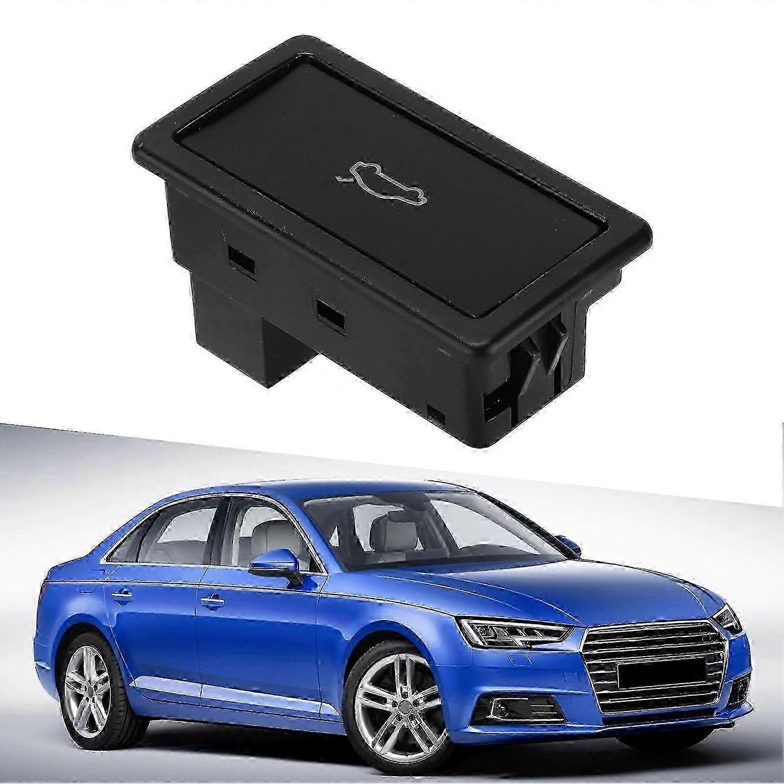 Tailgate Trunk Switch Push Button 3D0959831D ABS Black Replacement compatible with A4 A6 A7 A8