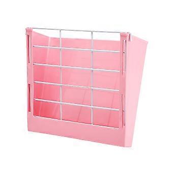 Futterständer für Kaninchen, Grasgestell zur Aufbewahrung von Futter, 1 Stück, rosa