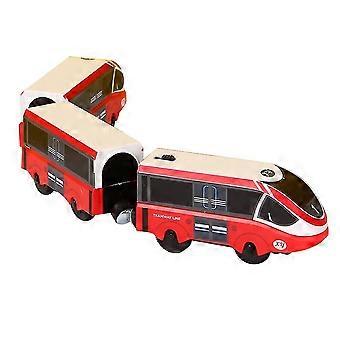 Electric Kids Freight Train Toy with Magnetic Chain Locomotive