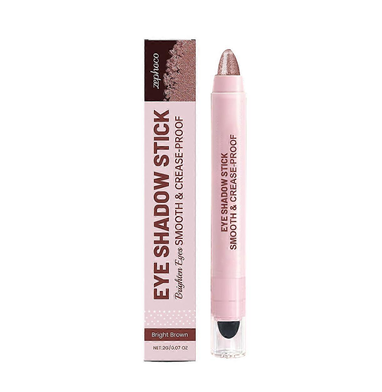 2pcsCream Eyeshadow Stick, Shimmering Light Brown