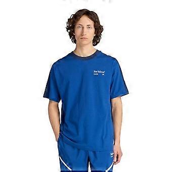 New Balance Herre Gentænkte Lettering Rund Hals T-shirt